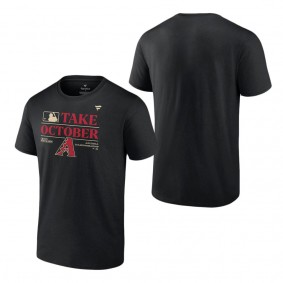 Men's Arizona Diamondbacks Fanatics Branded Black 2023 Postseason Locker Room T-Shirt