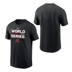 Men's Arizona Diamondbacks Nike Black 2023 World Series Team Logo T-Shirt