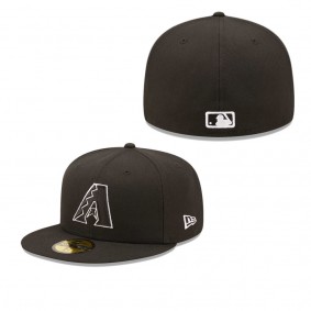 Men's Arizona Diamondbacks Black on Black Dub 59FIFTY Fitted Hat