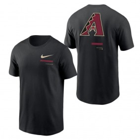 Men's Arizona Diamondbacks Black Over the Shoulder T-Shirt