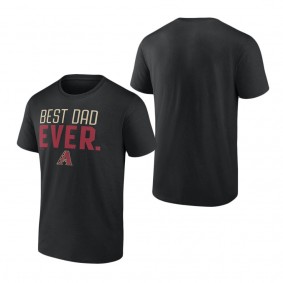 Men's Arizona Diamondbacks Fanatics Branded Black Best Dad Ever T-Shirt