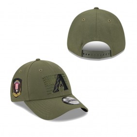 Men's Arizona Diamondbacks Green 2023 Armed Forces Day 9FORTY Adjustable Hat
