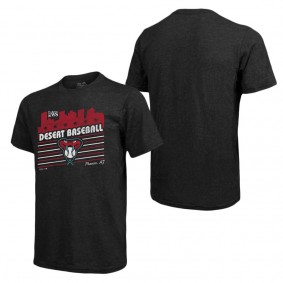Men's Arizona Diamondbacks Majestic Threads Black 2023 World Series Local Lines Tri-Blend T-Shirt
