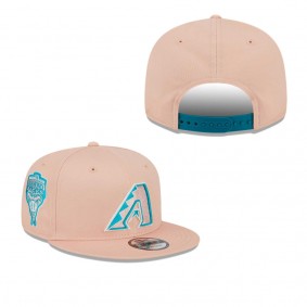 Men's Arizona Diamondbacks Pink Sky Aqua Undervisor 9FIFTY Snapback Hat