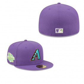 Men's Arizona Diamondbacks Purple 2001 World Series Champions Citrus Pop UV 59FIFTY Fitted Hat