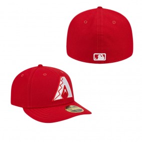 Men's Arizona Diamondbacks Scarlet Low Profile 59FIFTY Fitted Hat