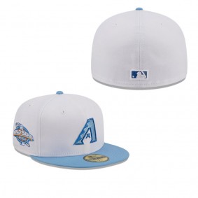 Men's Arizona Diamondbacks White Sky 59FIFTY Fitted Hat