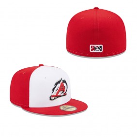 Men's Arkansas Travelers White Authentic Collection Alternate Logo 59FIFTY Fitted Hat