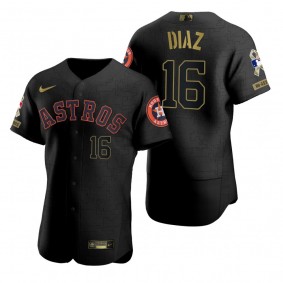 Houston Astros Aledmys Diaz All Black 2021 Salute to Service Jersey