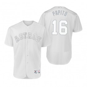 Houston Astros Aledmys Diaz Papito White 2019 Players' Weekend Authentic Jersey