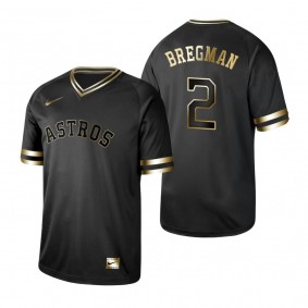 2019 Golden Edition Houston Astros Alex Bregman Black Jersey