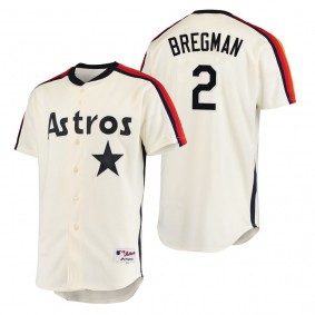 Houston Astros Alex Bregman Cream Oilers vs. Astros Cooperstown Collection Jersey