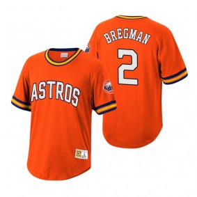 Houston Astros Alex Bregman Mitchell & Ness Orange Cooperstown Collection Wild Pitch Jersey T-Shirt