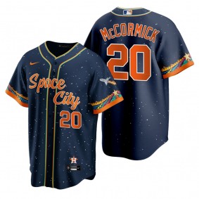 Houston Astros Chas McCormick Navy 2021 City Connect Replica Jersey
