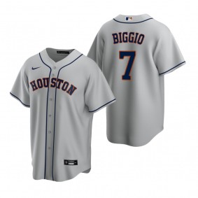 Houston Astros Craig Biggio Nike Gray Replica Road Jersey