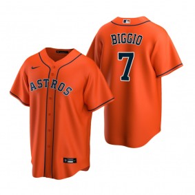 Men's Houston Astros Craig Biggio Nike Orange Replica Alternate Jersey