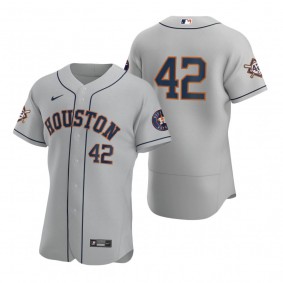 Houston Astros Gray Jackie Robinson Day Authentic Jersey