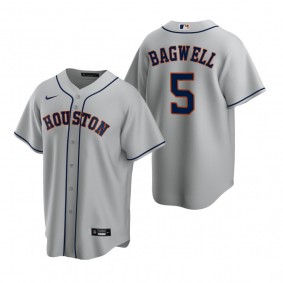 Houston Astros Jeff Bagwell Nike Gray Replica Road Jersey