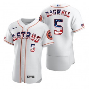 Jeff Bagwell Houston Astros White 2020 Stars & Stripes 4th of July Jersey