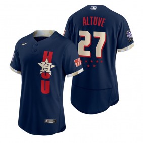 Men's Houston Astros Jose Altuve Navy 2021 MLB All-Star Game Authentic Jersey