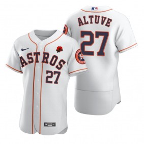 Houston Astros Jose Altuve Authentic White 2021 Memorial Day Jersey