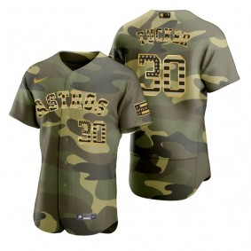 Houston Astros Kyle Tucker Camo Authentic 2022 Armed Forces Day Jersey