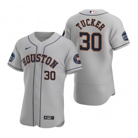 Houston Astros Kyle Tucker Gray 2021 World Series Authentic Jersey