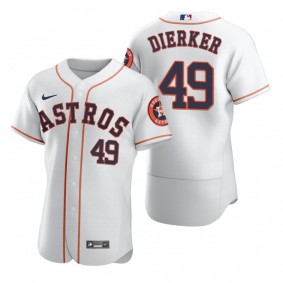 Houston Astros Larry Dierker Nike White Retired Player Authentic Jersey