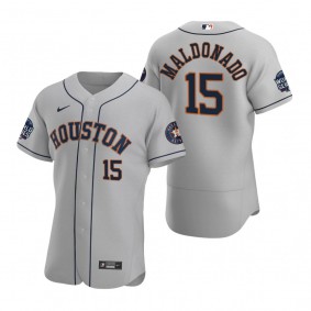Houston Astros Martin Maldonado Gray 2021 World Series Authentic Jersey