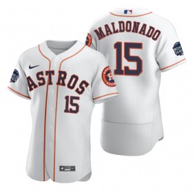 Houston Astros Martin Maldonado White 2021 World Series Authentic Jersey