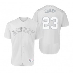 Astros Michael Brantley Champ White 2019 Players' Weekend Authentic Jersey