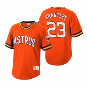 Houston Astros Michael Brantley Mitchell & Ness Orange Cooperstown Collection Wild Pitch Jersey T-Shirt