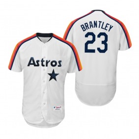 Michael Brantley Astros White 1989 Turn Back the Clock Authentic Jersey