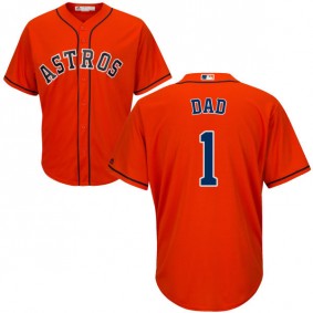 Male Houston Astros Orange Father's Day Gift Jersey