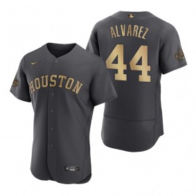 Men's Houston Astros Yordan Alvarez Charcoal 2022 MLB All-Star Game Authentic Jersey