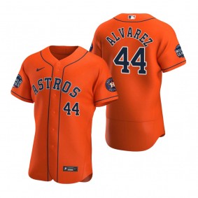 Houston Astros Yordan Alvarez Orange 2021 World Series Authentic Jersey