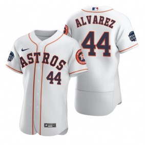 Houston Astros Yordan Alvarez White 2021 World Series Authentic Jersey