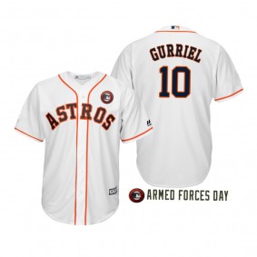 2019 Armed Forces Day Yuli Gurriel Houston Astros White Jersey