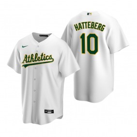 Oakland Athletics Scott Hatteberg Nike White Retired Player Replica Jersey