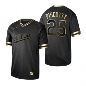 Oakland Athletics Stephen Piscotty Nike Black Golden Jersey