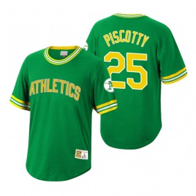 Oakland Athletics Stephen Piscotty Mitchell & Ness Kelly Green Cooperstown Collection Wild Pitch Jersey T-Shirt