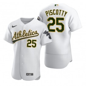 Oakland Athletics Stephen Piscotty Nike White 2020 Authentic Jersey