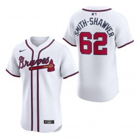 Men's Atlanta Braves AJ Smith-Shawver White Home Elite Player Jersey