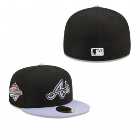 Men's Atlanta Braves Black Side Patch 59FIFTY Fitted Hat