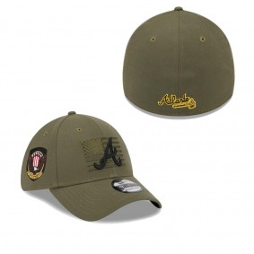 Men's Atlanta Braves Green 2023 Armed Forces Day 39THIRTY Flex Hat