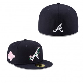 Men's Atlanta Braves Navy 1995 World Series Bloom Side Patch 59FIFTY Fitted Hat