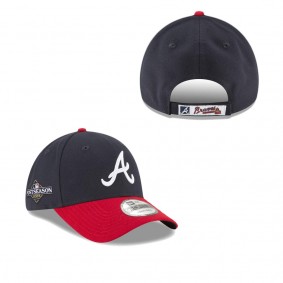 Men's Atlanta Braves Navy 2023 Postseason Side Patch 9FORTY Adjustable Hat