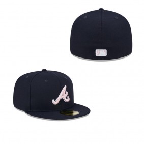 Men's Atlanta Braves Navy 2024 Mother's Day On-Field 59FIFTY Fitted Hat
