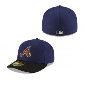 Atlanta Braves Navy Low Profile 59FIFTY Fitted Hat