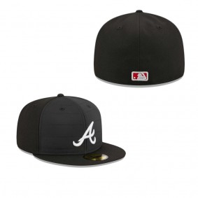 Atlanta Braves Quilt 59FIFTY Fitted Hat Black